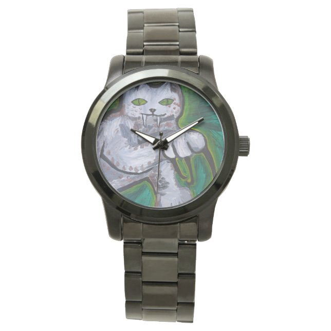 GEWELDIGE KATTEN KIJKEN VAN PAULA REILLY. HORLOGE (Voorkant)
