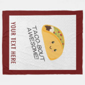 Geweldige Kawaii Taco Blanket Fleece Deken (Voorkant (Horizontaal))