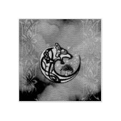 Geweldige Keltische wolf met boom Rubberstempel (Afrduk)