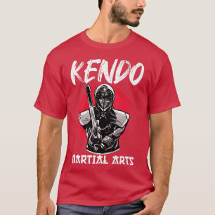 Geweldige Kendo Samurai met zwaardontwerp Japan Wa T-shirt