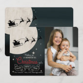 Geweldige kerstfotokaart feestdagenkaart (Voorkant / Achterkant)