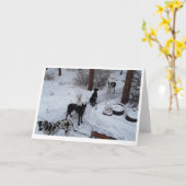 Geweldige kerstkaart kaart (Gele Bloem)