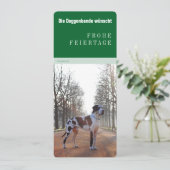 Geweldige kerstmis feestdagenkaart (Staand voorkant)