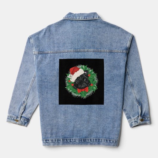 Geweldige kerstShirt Denim Jacket (Achterkant)
