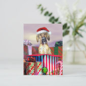 Geweldige kerstverrassingsbrindle UC Feestdagenkaart (Staand voorkant)