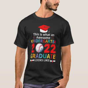 Geweldige Kindergarten Afstuderen als 2022-basis T-shirt