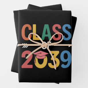 Geweldige Klas Van 2039 Afstudeer Senior 2039 Inpakpapier Vel