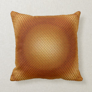 Geweldige kleuren van licht en donker goud, metaal kussen