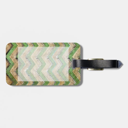 Geweldige koel chevron zigzag patroon bagagelabel (Achterkant horizontaal)