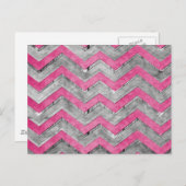 Geweldige koel chevron zigzag patroon briefkaart (Voorkant / Achterkant)