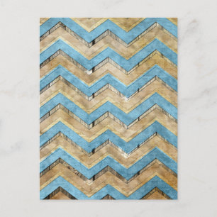 Geweldige koel chevron zigzag patroon briefkaart