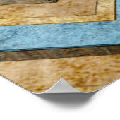 Geweldige koel chevron zigzag patroon poster (Hoek)