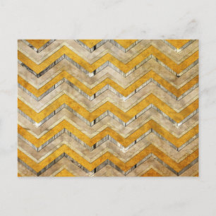 Geweldige koel koude chevron zigzag Patroon hout m Briefkaart