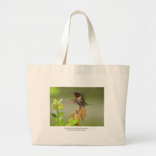 Geweldige kolibrie grote tote bag