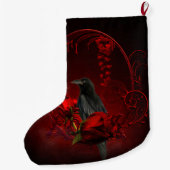 Geweldige kraai grote kerstsok (Achterkant)