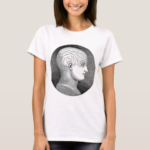 Geweldige  Kunst Phrenology hoofd Diagram T-shirt