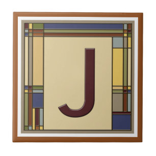 Geweldige kunsten en kunstwerken Geometrisch Initi Tegeltje