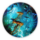 Geweldige kwallen keramische knop (Voorkant)