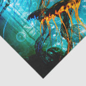 Geweldige kwallen, onderwaterwereld tissuepapier (Detail)