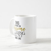 Geweldige leasingagent | Grappig cadeau Koffiemok (Voorkant links)