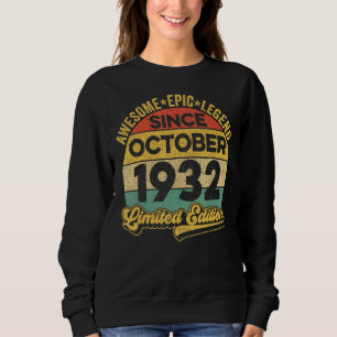 Geweldige legende sinds oktober 1932 90 jaar oud 9 trui