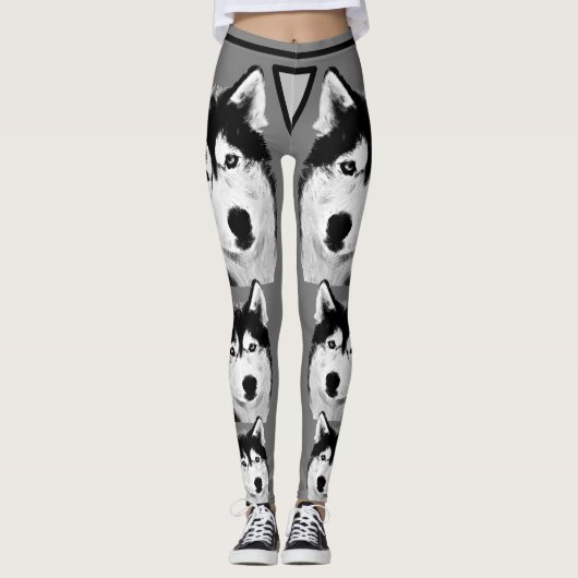 Geweldige Leggings van Siberian Husky (Voorkant)