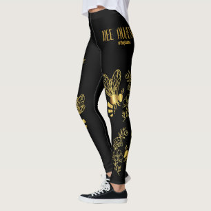 Geweldige Leggings voor zwarte en goudbijen
