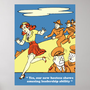Geweldige Leiderschapsvaardigheid, Legerhumor, Vin Poster