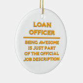 Geweldige leningfunctionaris .. Taakbeschrijving Keramisch Ornament (Rechts)