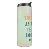Geweldige leraar Gepersonaliseerde thermische trom Thermosbeker (Gedraaid links)
