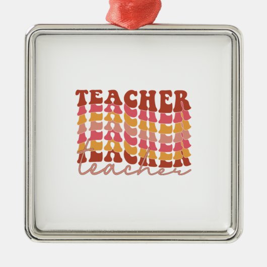 Geweldige leraar metalen ornament (Voorkant)