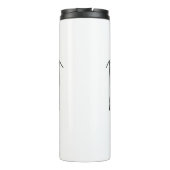 Geweldige leraar moderne typografie regenboog thermosbeker (Achterkant)