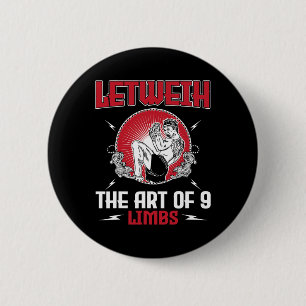 Geweldige Lethwei Boxing Outfit Kick MMA Kickbokse Ronde Button 5,7 Cm