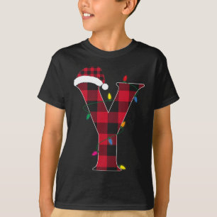 Geweldige letter Y Naam Initiaal Buffalo Pset Chri T-shirt
