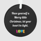 Geweldige liefdespickleball, aangepaste tekst, ron ornament (achterkant)