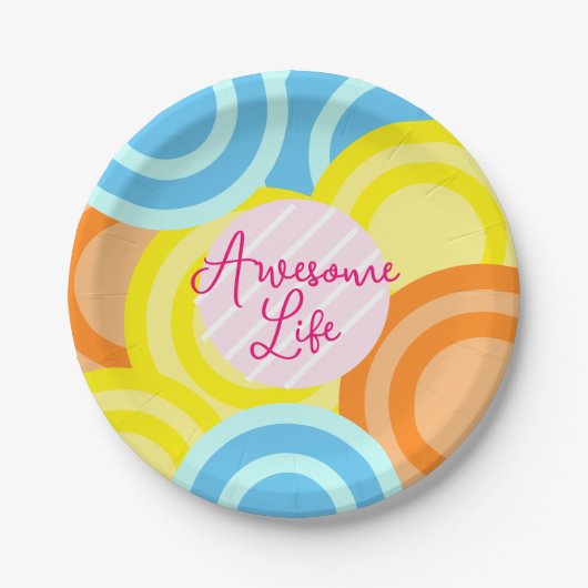 Geweldige Life Puck Potluck Papieren Bordje (Voorkant)