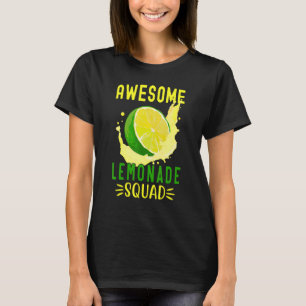 Geweldige limonade squad voor limonade stand zomer t-shirt