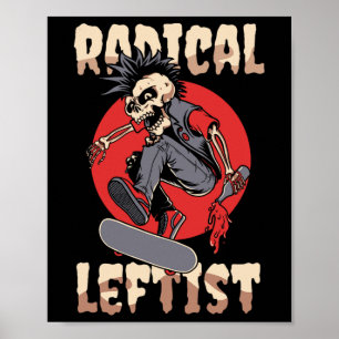 Geweldige links Handje Linker Hander Club Radical Poster