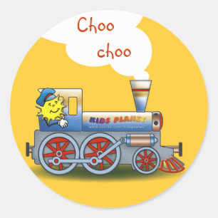 Geweldige locomotief - Zelfklever Ronde Sticker