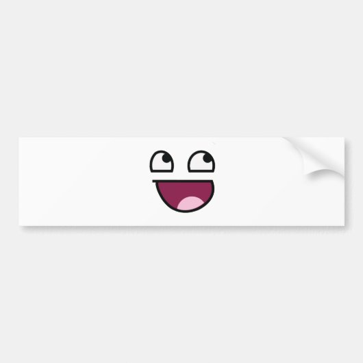 Geweldige Lulz Face Bumpersticker (Voorkant)