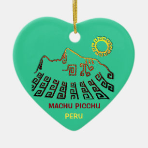 Geweldige Machu Picchu Keramisch Ornament
