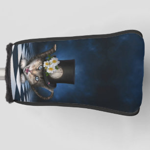 Geweldige Mad Hatter Theepot Cat Whimsical Design Golfheadcover