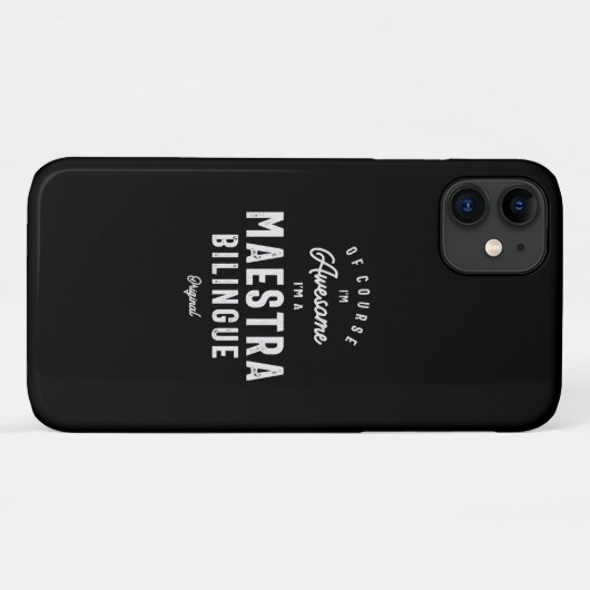 Geweldige Maestra Bilingue: Natuurlijk Case-Mate iPhone Case (Achterkant (horizontaal))