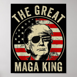 Geweldige MAGA King Trump Biden Political Ultra Me Poster