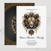 Geweldige majestueuze leeuw kaart (Voorkant / Achterkant)