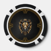 Geweldige majestueuze leeuw poker chips (Achterkant)