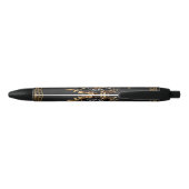 Geweldige majestueuze leeuw zwarte inkt pen (Achterkant)