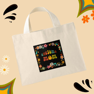 Geweldige mam70's geïnspireerde ventilatorkracht mini tote bag