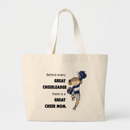 Geweldige mam-bruin grote tote bag (Voorkant)