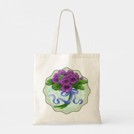 Geweldige mama Bouquet Tote Bag (Achterkant)